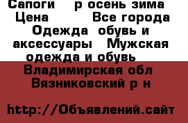 Сапоги 35 р.осень-зима  › Цена ­ 700 - Все города Одежда, обувь и аксессуары » Мужская одежда и обувь   . Владимирская обл.,Вязниковский р-н